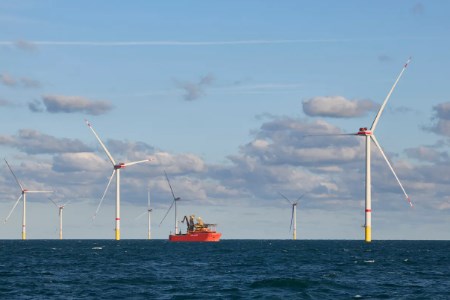 First wind turbine on Germany’s largest offshore wind farm produces electricity