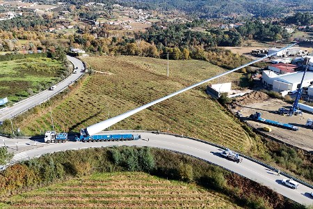 Iberdrola begins assembly of wind turbines for Portugal’s largest wind farm